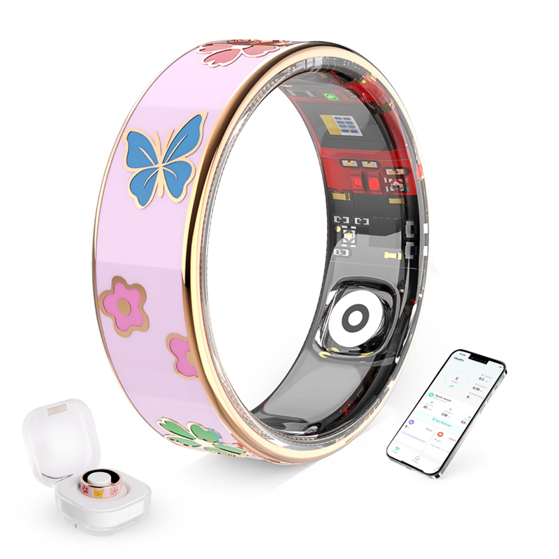 OMKAIMING Smart Ring Health Tracker with
