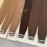 Extensions de cheveux naturels humains de qualité supérieure pour pose adhésive