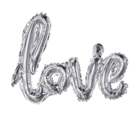 Ballons en aluminium « Lettre d'amour » rouges, nouveauté très demandée pour la Saint-Valentin et les mariages, avec logo et taille personnalisables pour décorations de fête