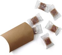 Boîte cadeau en papier pour oreiller avec logo personnalisé, revêtement UV de luxe, pliable, multi-couleurs, pour bonbons, pour les cadeaux de mariage