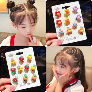 10 Pezzi Clip per Orecchie per Bambini, Graziosi Animali Cartoon, Senza Piercing, per Bambine e Ragazze - Product Image 4