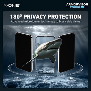 X-ONE 2.5D Full Coverage Anti-explosion Anti <strong>Bluelight</strong> Privacy Screen <strong>Protector</strong> for iPhone 14 15 16 17 18 Pro Max PLUS AIR - Product Image 3