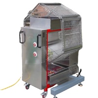 Rôtissoire verticale automatique universelle pour poulet entier bbq à usage commercial français