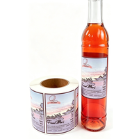 Etiquetas Adhesivas Personalizadas de Alta Gama para Botellas de Vino/Whisky/Cerveza, Resistentes al Agua y con Adhesivo Fuerte