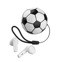 Écouteurs sans fil TWS semi intra-auriculaires 5.0 pour le sport, stéréo, non étanches, modèle 2026 – Idéal pour les cadeaux (thème football)