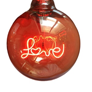 Ampoule LED vintage Edison à filament lumineux pour créer des messages DIY : LOVE, HOME, FAMILY, ETS - Product Image 1