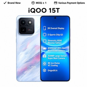 สมาร์ทโฟน VIVO IQOO 15T รุ่นดั้งเดิม พร้อมหน้าจอ 2K Everest, ชิป E-sports Q3, Dimensity 9500 Monster, แบตเตอรี่ 8000mAh, กล้อง 200MP - Product Image 1