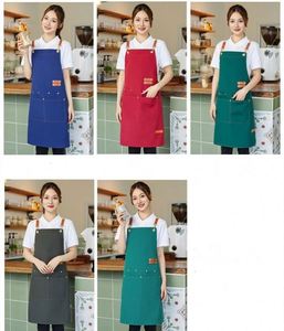 Tablier de Chef Personnalisé en Toile avec Grandes Poches et Bretelles Réglables pour Hommes et Femmes – Idéal pour la Cuisine, le Jardinage, la Pâtisserie, le Travail et la Peinture - Product Image 3