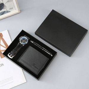 Set de Regalo de Lujo para Hombre, con Logotipo Personalizado, Cartera de Cuero/PU con Impresión Tipográfica, Reloj, Cinturón, Perfume, Recuerdo Empresarial, Año Nuevo, Día del Padre - Product Image 5