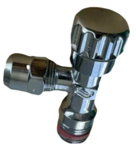 CW617N Vanne d'angle Jardin 1/2 "Cuivre Laiton Tuyau D'eau Bavoir Robinet Norme Allemande - Product Image 1