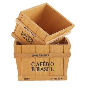 Hecho a mano de interior al aire libre de la planta de regalo de madera maceta jardinera de madera caja de madera suculenta - Product Image 2