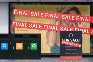 Tem dán tường & cửa sổ quảng cáo, in kỹ thuật số tùy chỉnh, chống thấm, chất liệu vinyl tự dính, thân thiện với môi trường, trang trí nhà cửa, cửa hàng - Product Image 3