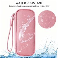 JIAEN Étui de rangement portable et durable pour voyage, organiseur de technologie personnalisé, support de câbles pour écouteurs, chargeur de câbles électroniques