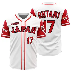 2024 New Design Stitched Men Women Shotime Japan 17 Ohtani Baseball Jerseys Embroidery Hipster Hip Hop Shirts Sports Jersey