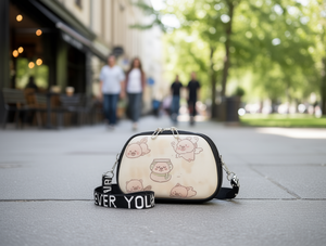 Borsa a tracolla Kabibala Cartoon semicircolare rigida con chiusura a cerniera per donna, utilizzabile in tutte le stagioni - Product Image 2