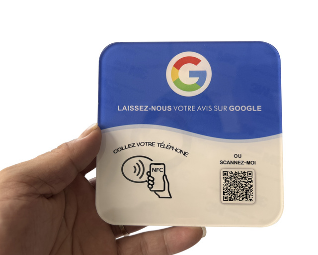 Dynamic QR Code Customized  QR Code logo  Acrylic PVC NFC Plate NFC Stand Google Review Plate NFC Google