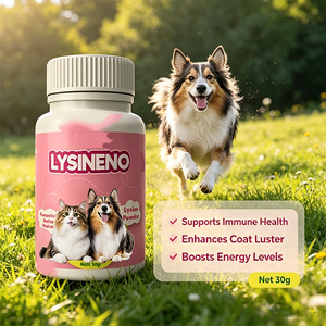 Complément alimentaire <span class=keywords><strong>en</strong></span> <span class=keywords><strong>poudre</strong></span> de <span class=keywords><strong>lysine</strong></span> de qualité supérieure <span class=keywords><strong>pour</strong></span> chiens et chats, stimulant du système immunitaire, soutien à la santé des articulations, 30g Pure Aid - Product Image 4