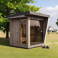 Sauna extérieur traditionnel Hamam infrarouge à 7 couleurs avec chauffage en verre