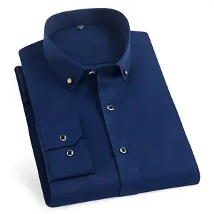 卸売高品質コットンメンズシャツ男性用長袖シャツ