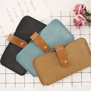Cartera Larga para Mujer, Monedero de Mano Texturizado de Cuero PU, Ranuras para Tarjetas Personalizadas, Porta Tarjetas, Clip para Boletos de Avión - Product Image 1