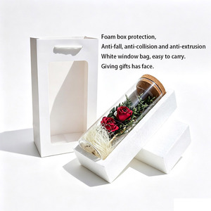 Regalo de San Valentín <span class=keywords><strong>AIDA</strong></span>, Botella de Vidrio con Rosas para Enamorados, Regalo Sorpresa de Cumpleaños para Esposa, Novia, Fiesta, LED Romántico de Ensueño - Product Image 5