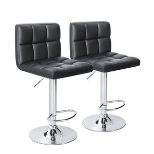 Best-seller <span class=keywords><strong>Tabouret</strong></span> <span class=keywords><strong>de</strong></span> <span class=keywords><strong>bar</strong></span> moderne Pivotant réglable en cuir Pu Île carrée Tabourets <span class=keywords><strong>de</strong></span> <span class=keywords><strong>bar</strong></span> noirs pour la cuisine - Product Image 1