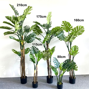 Planta Artificial Plantas Artificiais Em Vaso Árvores Plantas Plásticas Folha Árvore Falsa para Interior Home Decor - Product Image 3