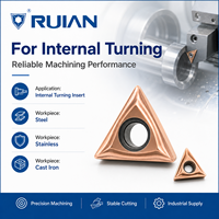 Outil de tournage interne de haute précision TCMT Triangle HRC25-35 avec plaquette en carbure PVD, disponible en version OEM, pour tournage CNC et usinage des métaux