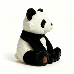 Customized <b>Panda</b> plush <b>toy</b>, Black and white <b>panda</b> stuffed animal, Realistic <b>panda</b> plush, Sitting <b>panda</b> bear plush - Product Image 1