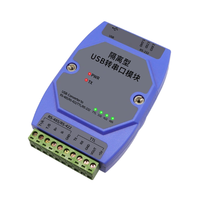Módulo Convertidor de Puerto Serie Cuatro en Uno USB RS485/RS232/RS422/TTL TAIHUA con Protección de Aislamiento Fuerte y Montaje Industrial DIN
