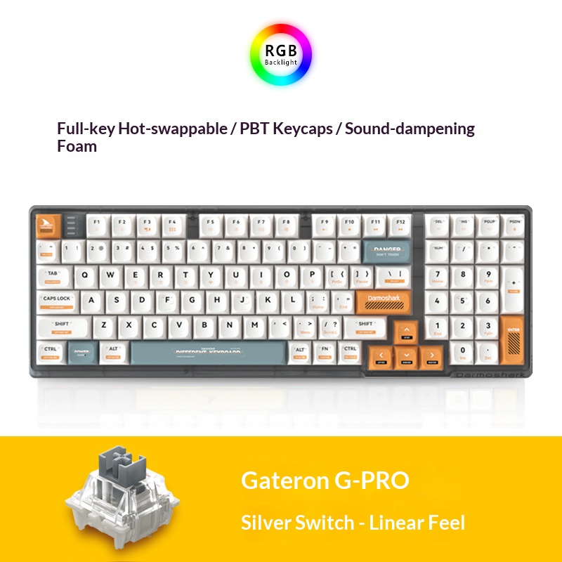 สวิตช์ Gateron G Silver Pro แบบสามโหมด AJ