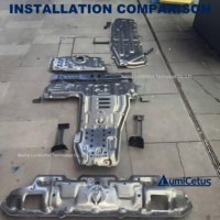 5,5mm Verstärkte Offroad BAW BJ212 Unterfahrschutzplatte Aluminium-Motorschutz Unterbodenschutz Fahrgestellabdeckung Leichtgewichtiger Schutzschild