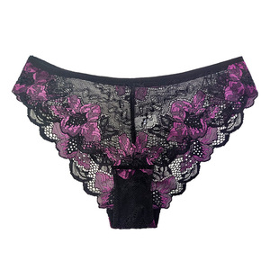 Biancheria intima di pizzo all'ingrosso con rete a maglia aperta e vita bassa <span class=keywords><strong>per</strong></span> bauli da donna - Product Image 5