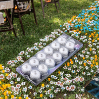 Lot de 12 bougies LED étanches à piles avec effet scintillant et télécommande pour Ramadan, anniversaires, fêtes, maison et événements festifs