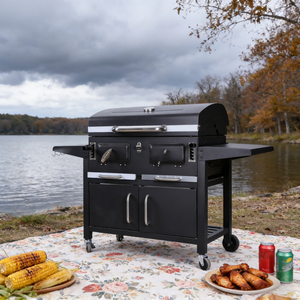 <span class=keywords><strong>Barbecue</strong></span> au charbon de bois robuste pour l'extérieur, chariot de <span class=keywords><strong>barbecue</strong></span>, design de cabinet fumeur, <span class=keywords><strong>barbecue</strong></span> <span class=keywords><strong>en</strong></span> <span class=keywords><strong>fonte</strong></span> pour pizza et grillades, vente <span class=keywords><strong>en</strong></span> gros - Product Image 1