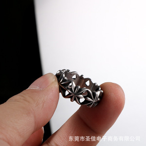 Bague à motif croisé, bijoux de mode unisexe, SA1037, bague pour l'index, cadeau - Product Image 4