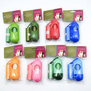 (15bags/roll+One Capsule-Shaped Dispenser)Garbage Items and One Capsule-Shaped Dispenser Set Pet Waste Bag Pet Waste Bag - Product Image 1