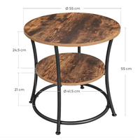 Table basse KD dorée en métal, table latérale, modèle de salon, à manger, nouveauté