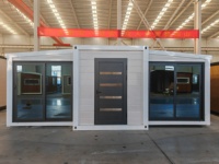 Villa préfabriquée modulaire à double aile extensible, assemblage rapide, petite maison pour complexe hôtelier