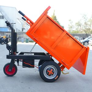 Vente en gros de benne basculante électrique à main d'une capacité de 500 kg pour le transport de matériaux de construction, benne basculante de chantier - Product Image 1