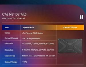 จอแสดงผล LED ทีวีแบบกำหนดขนาดเองสำหรับภายในอาคาร COB P0.93 P1.25 P1.56 อัตราส่วนภาพ 16:9 ความละเอียด 4K/8K - Product Image 4