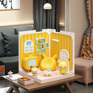 Offre Spéciale Poke Mon <span class=keywords><strong>Pikachu</strong></span> Elf House Assembly Model Safe Toy Cadeau de Noël parfait pour garçons et filles - Product Image 5