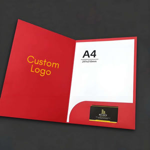 مجلدات ورق طباعة CMYK بجودة عالية بجيوب 2 مجلدات طباعة مخصصة وحامل بطاقات - Product Image 5