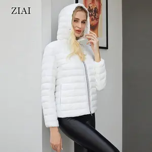 Wholesale Casual Light Luxury White Duck Jacket Warm Loose Thick Short Section Counter Woman Jacket And Coat