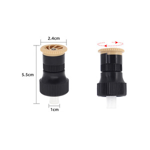หัวฉีดน้ำแบบหมุนได้ 360 องศา รุ่น Huabangshi ขนาด 1/2 นิ้ว สีเบจ ทำจากพลาสติก สำหรับรดน้ำสวนและสนามหญ้า - Product Image 1