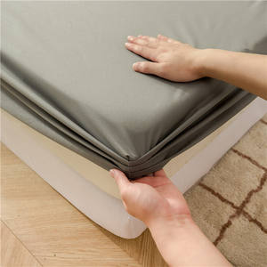 Vente en gros de couvre-lit de couleur unie Barrière à l'urine antidérapante Protège-<span class=keywords><strong>matelas</strong></span> imperméable Couverture complète tricotée - Product Image 3