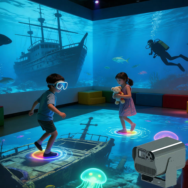 360 Immersive Room Projection System Indoor outdoor 3D Video Wall Holographic Projector for Visual Experience
