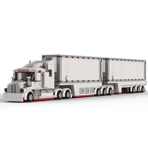 Juego de Bloques de Construcción Creativos de Plástico ABS a Escala 1:12, 50 Piezas, Modelo de Tren, Camión, Motocicleta, Coche, Helicóptero, Barco, MOC - Product Image 5