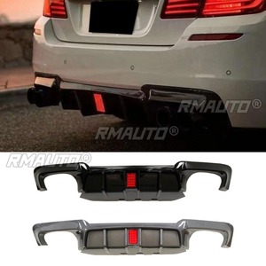 สปอยเลอร์กันชนหลังรถยนต์แบบดิฟฟิวเซอร์สีดำเงา สำหรับตกแต่ง BMW ซีรีส์ 5 รุ่น F10 F18 ปี 2010-2016 อุปกรณ์ตกแต่งรถยนต์ - Product Image 1