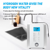 Ioniseur d'eau alcaline à usage domestique, eau Kangen, avec 5 plaques en titane avec revêtement en platine, purificateur d'eau